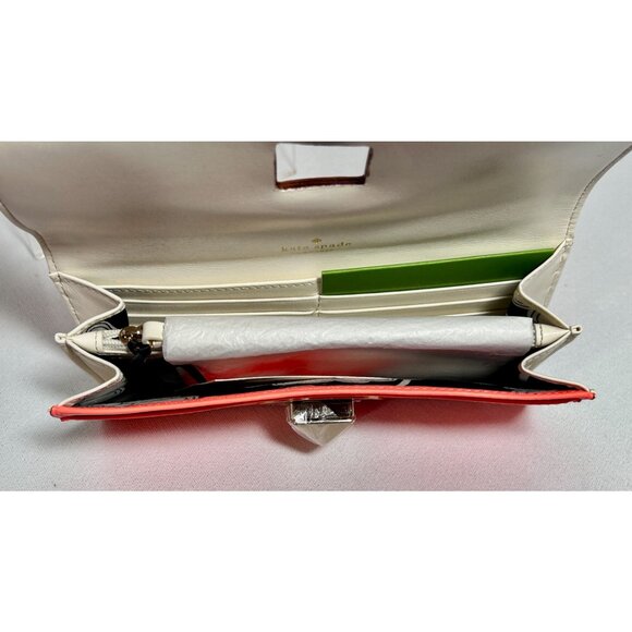 Kate Spade New York New Bond Street Cyndy Wallet in Flo Coral  - NIB - Picture 3 of 8